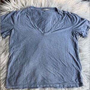 Marine Layer V Neck Tee Light Blue Women’s  Medium